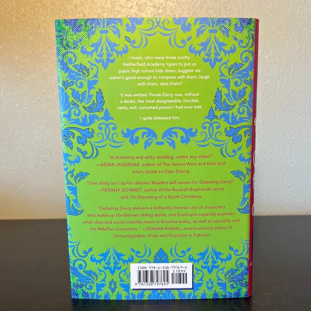 Debating Darcy Sayantani DasGupta Scholastic Press YA Fiction Novel Book NWT Rom